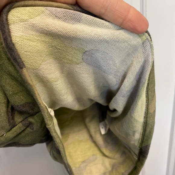 Bridgitte  Brianna Camouflage T shirt Dress Knit Size Medium pockets elastic tie - Picture 5 of 10